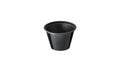 Copa souffle 2.5 oz negro paq x 100 und darnel