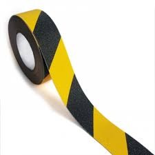Cinta amarillo con negro antideslizante 4,5 cm x 20 mts