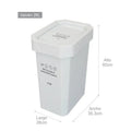 Caneca-papelera estrabins vaiven/26l/blanco-reciclable aprovechable estra