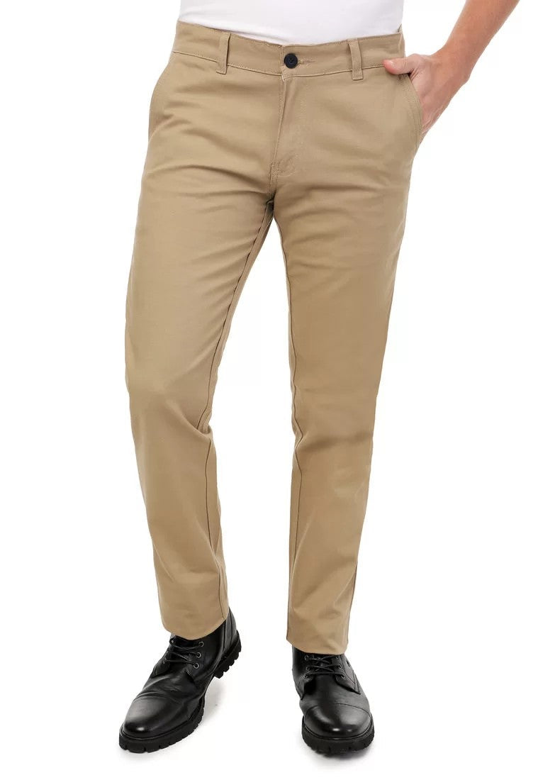 Pantalon hombre dril strech caqui Talla 32