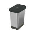 Papelera estrabins pedal 44l negro-no aprovechable-iml metalizado