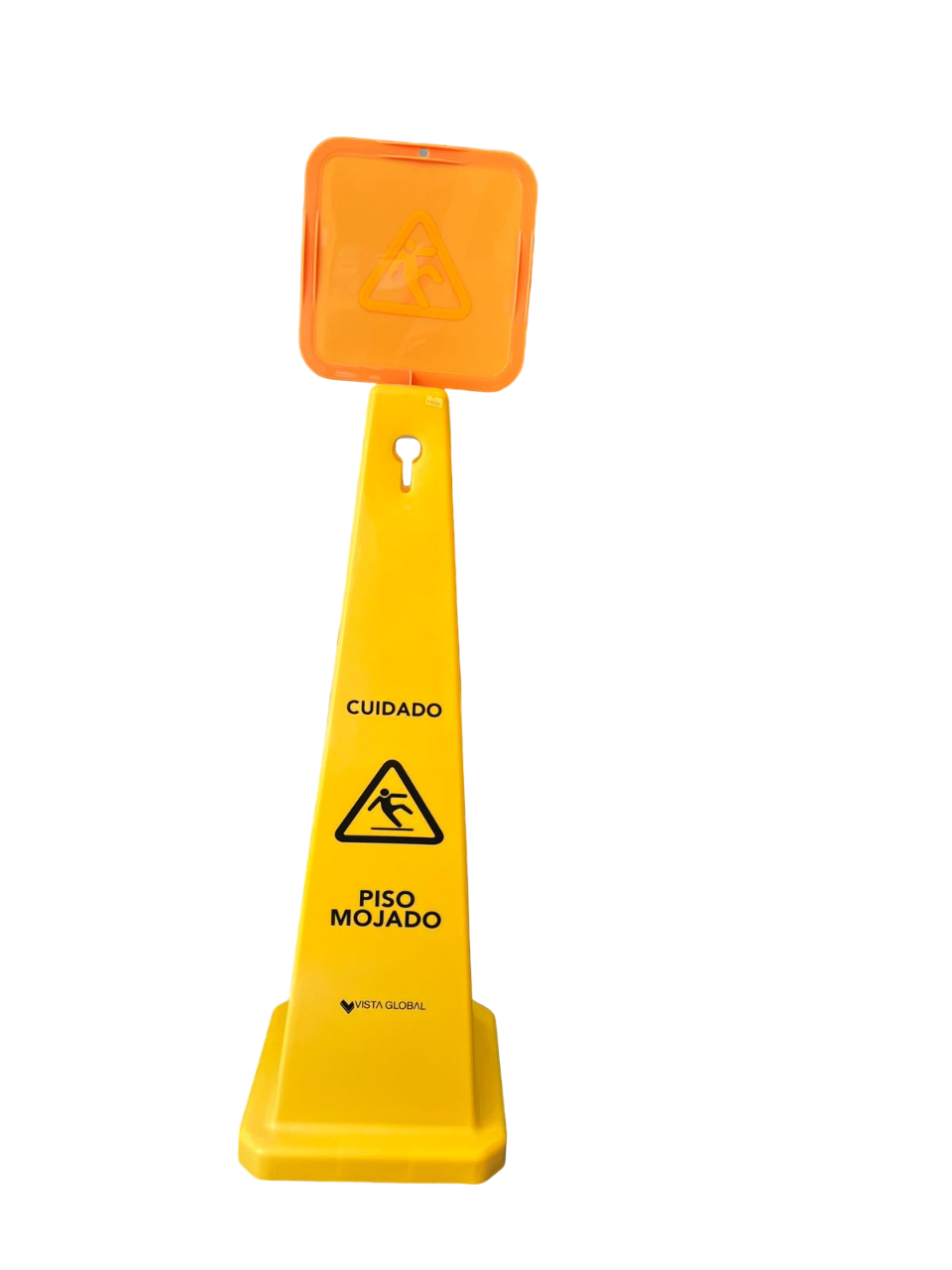 Señal prevencion de piso en cono 90 cm vista global