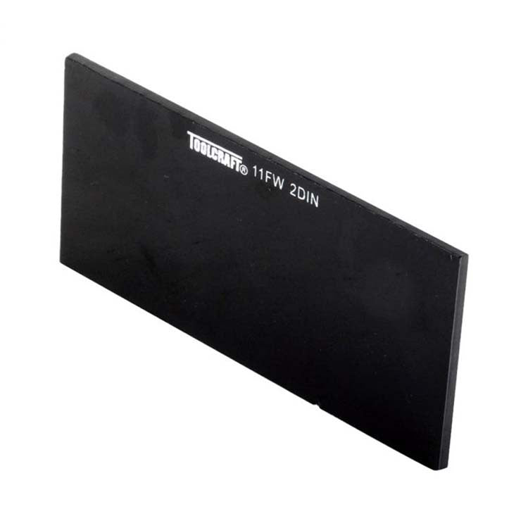 Vidrio rectangular oscuro para careta de soldador no 11