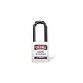 Candado gancho nylon blanco b