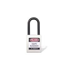 Candado gancho nylon blanco b