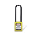 Candado gancho largo nylon amarillo b