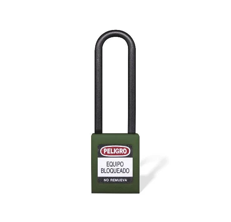 Candado gancho largo nylon verde Loto Yale 0001160