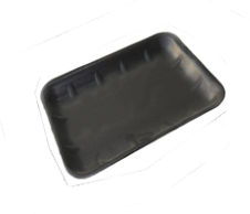 Bandeja de icopor negra numero 17 altura 1.3 cm  x 1 und Darnel