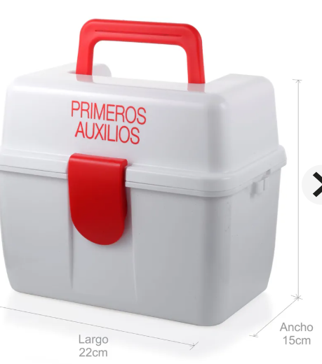Organizador botequín plástico estra sin insumos