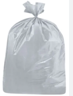 Bolsa basura gris Fonina 70x90 cm paq x 10 und extra jumbo