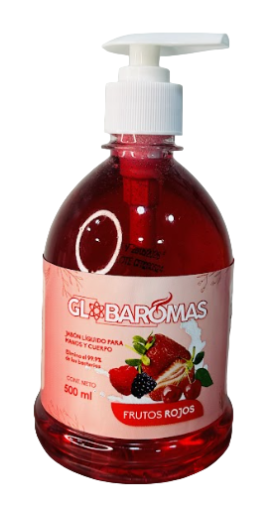 Jabón líquido frutos rojos 1L válvula cremera GBRMS