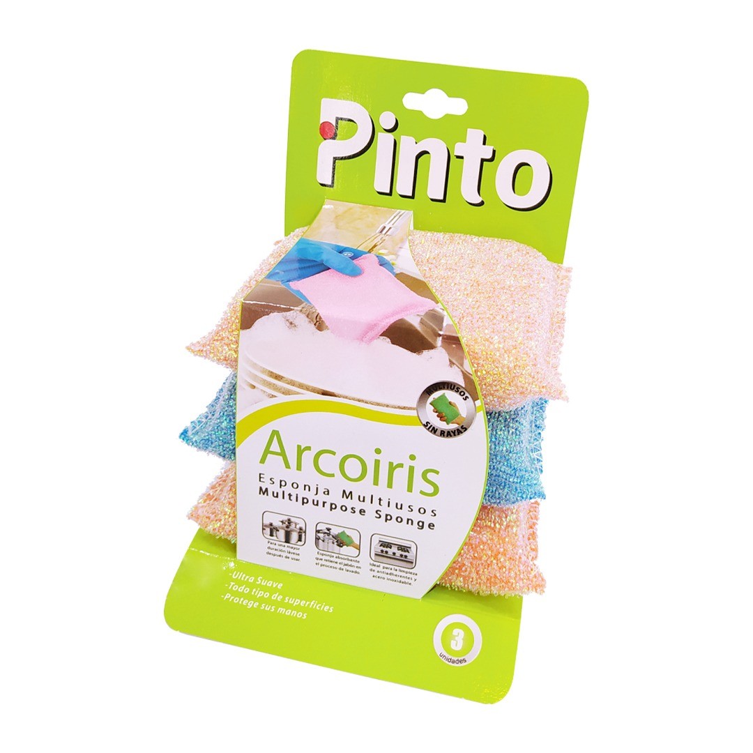 Esponja arcoíris multiuso x3 - FULLER PINTO