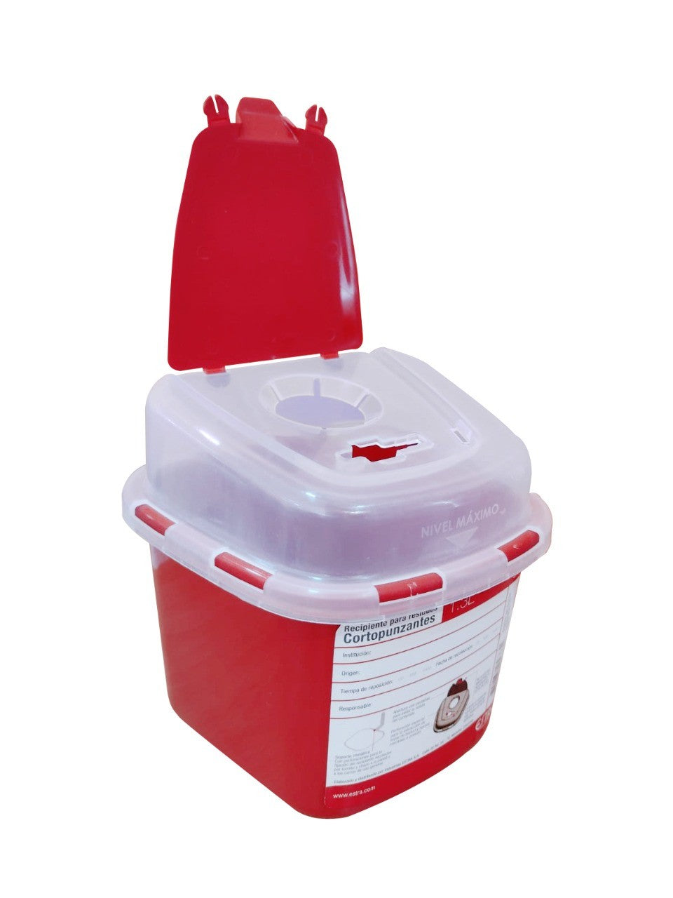 Recipiente residuos cortopunzantes 1.3L
