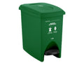 Papelera pedal 10L Verde - Orgánico aprovechable ESTRA